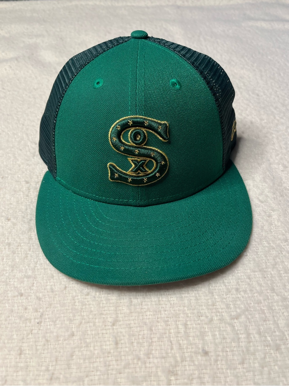 New Era 59Fifty MLB Chicago White Sox St Patrick’s Day Fitted Hat Cap 7 1/2 Vtg
